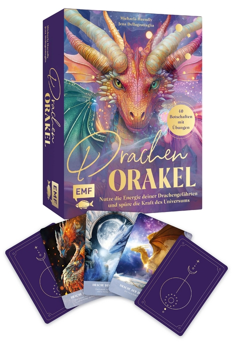 Orakel-Karten-Set: Drachen-Orakel | Nutze die Energie deiner Drachengefährten und spüre die Kraft des Universums - Michaela Haendly