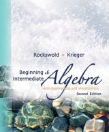 Beginning and Intermediate Algebra with Applications & Visualization - Rockswold, Gary K.; Krieger, Terry A.