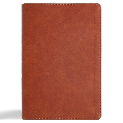 CSB Giant Print Reference Bible, Digital Study Edition, Burnt Sienna Leathertouch -  Csb Bibles by Holman