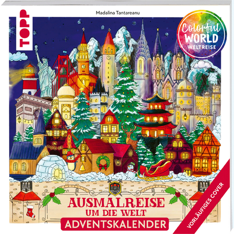 Colorful Christmas Weltreise - Weihnachtliche Ausmalreise um die Welt - Madalina Tantareanu