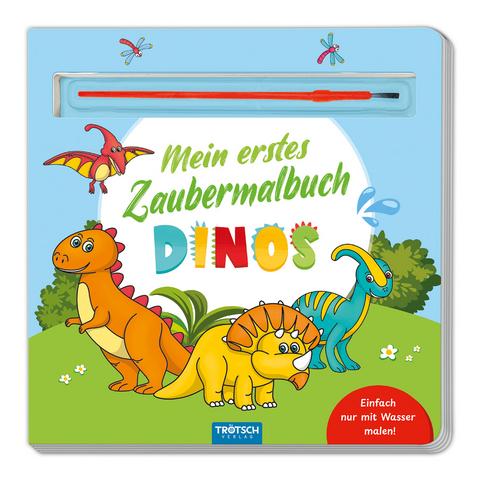 Trötsch Malbuch mit Pinsel Mein erstes Zaubermalbuch Dinos - 