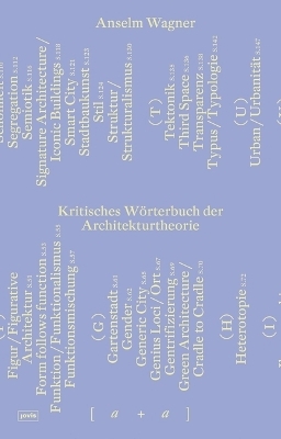 Kritisches Wörterbuch der Architekturtheorie - Anselm Wagner