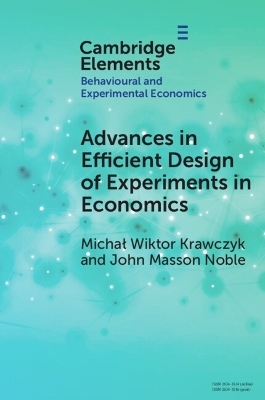 Advances in Efficient Design of Experiments in Economics - Michał Wiktor Krawczyk, John Masson Noble