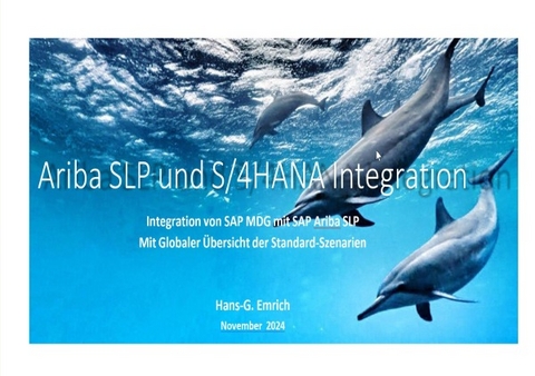 Integration von MDG-BP (Lieferant) mit SAP Ariba Supplier Lifecycle and Performance (SLP) im Rahmen des Business Partnering-Prozesses - Hans-Georg Emrich