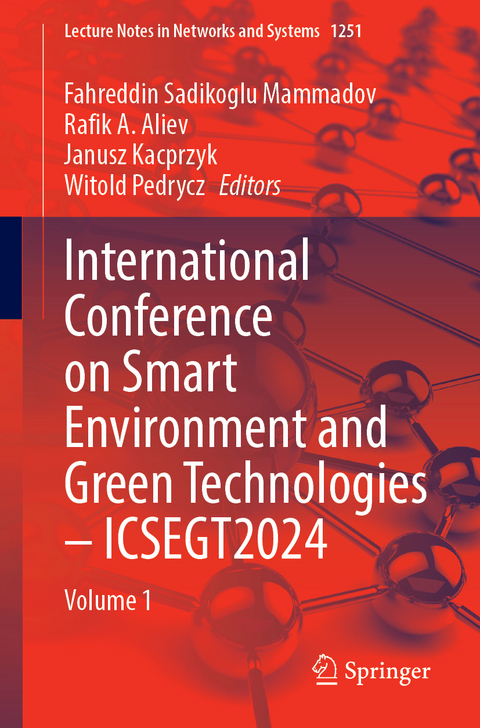 International Conference on Smart Environment and Green Technologies – ICSEGT2024 - 