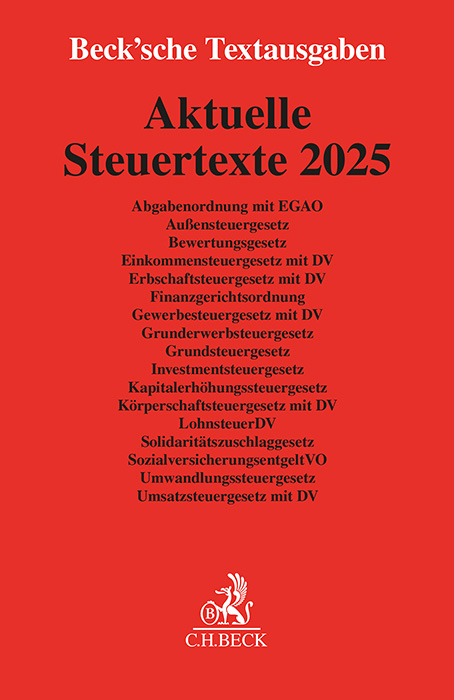 Aktuelle Steuertexte 2025