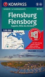 KOMPASS Wanderkarte 707 Flensburg / Flensborg - Kappeln 1:50.000