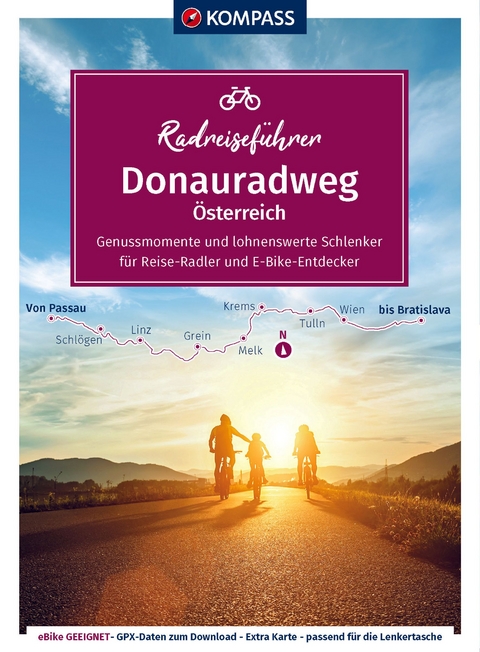 KOMPASS Radreiseführer Donauradweg Österreich