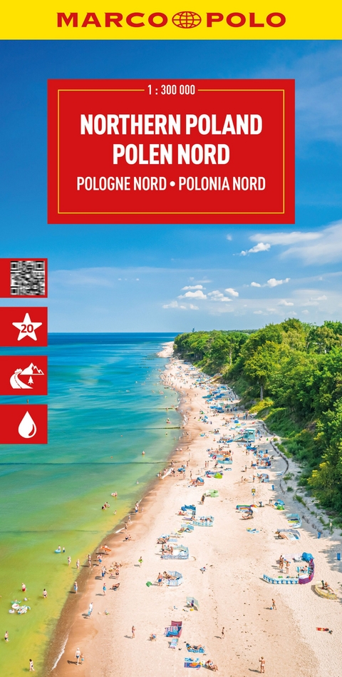 MARCO POLO Reisekarte Polen Nord 1:300.000