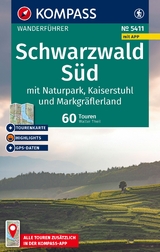 KOMPASS Wanderführer Schwarzwald Süd mit Naturpark, Kaiserstuhl und Markgräflerland, 60 Touren mit Extra-Tourenkarte - Walter Theil