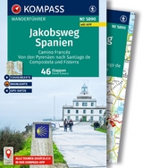 KOMPASS Wanderführer Jakobsweg Spanien, Camino Francés. Von den Pyrenäen nach Santiago de Compostela und Fisterra, 46 Etappen mit Extra-Tourenkarte - Robert Schwänz