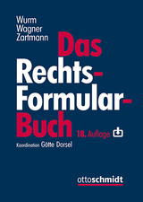 Das Rechtsformularbuch - Wurm/Wagner/Zartmann