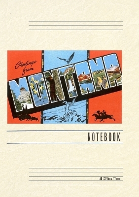 Vintage Lined Notebook Greetings from Montana