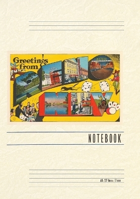 Vintage Lined Notebook Greetings from Reno, Nevada