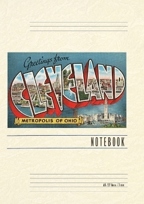 Vintage Lined Notebook Greetings from Cleveland