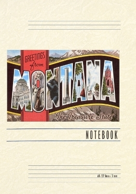 Vintage Lined Notebook Greetings from Montana