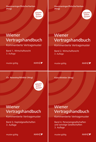 PAKET: Wiener Vertragshandbuch - Christian Hausmaninger; Alexander Petsche; Claudine Vartian …