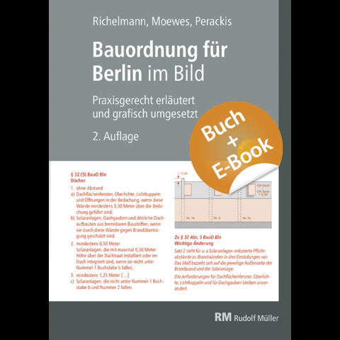 Bauordnung für Berlin im Bild mit E-Book (PDF), 2. Auflage - Dirk Richelmann, Sarah Perackis, Udo Moewes