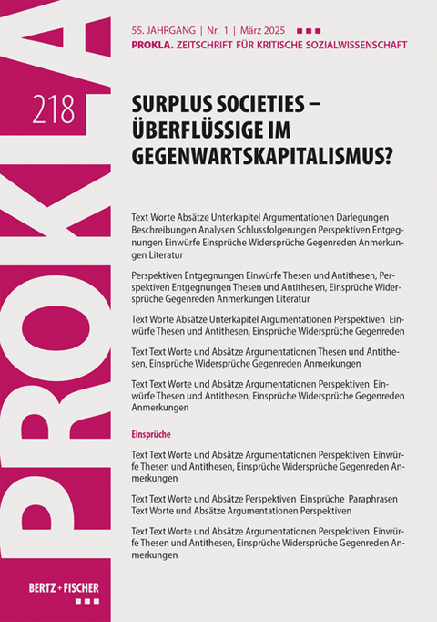 Surplus Societies – Überflüssige im Gegenwartskapitalismus? - 