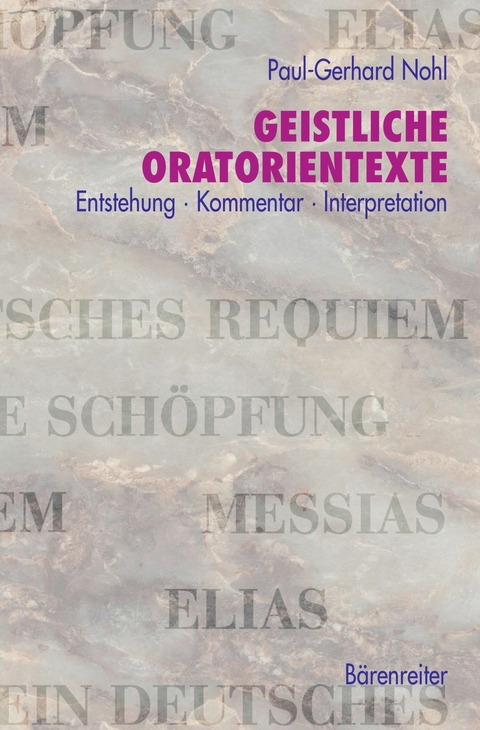 Geistliche Oratorientexte -  Paul-Gerhard Nohl