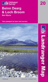 Beinn Dearg and Loch Broom, Ben Wyvis - Ordnance Survey