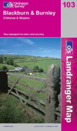 Blackburn and Burnley, Clitheroe and Skipton - Ordnance Survey