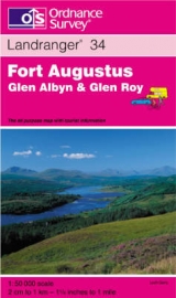 Fort Augustus, Glen Albyn and Glen Roy - Ordnance Survey