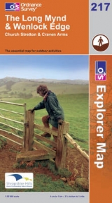 Long Mynd and Wenlock Edge - Ordnance Survey