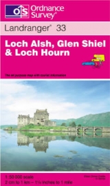 Loch Alsh, Glen Shiel and Loch Hourn - Ordnance Survey