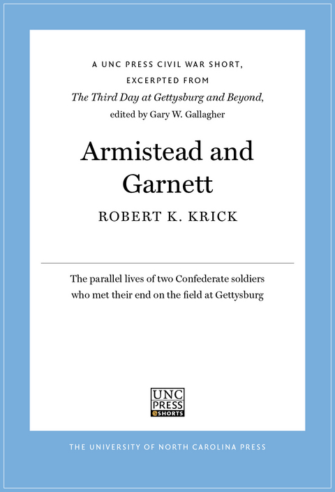 Armistead and Garnett -  Robert K. Krick