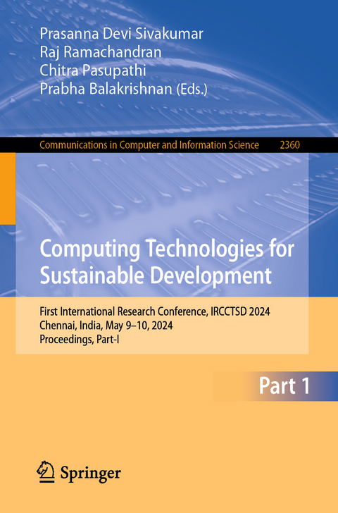 Computing Technologies for Sustainable Development - 