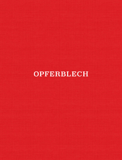 opferblech - Toni Schmale