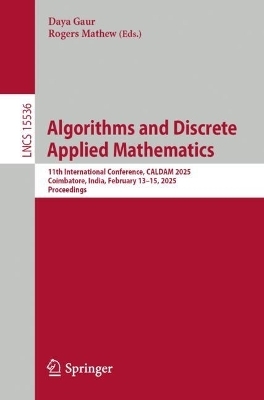 Algorithms and Discrete Applied Mathematics - 