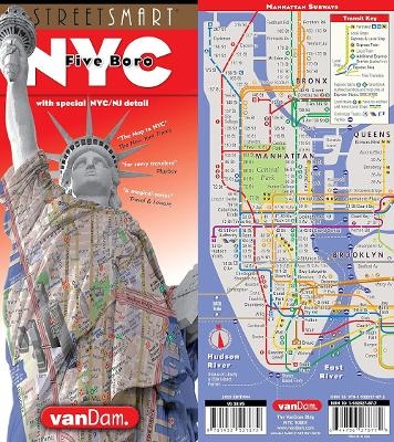 Streetsmart NYC Five Boro Map by Vandam - Stephan Van Dam