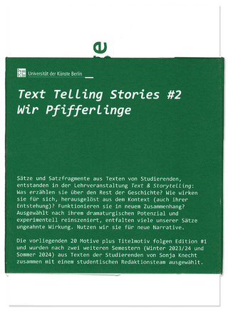 Text Telling Stories #2. Wir Pfifferlinge - Sonja Knecht