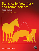 Statistics for Veterinary and Animal Science - Aviva Petrie, Paul Watson