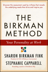 The Birkman Method - Sharon Birkman Fink, Stephanie Capparell