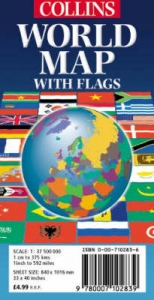 Collins World Map with Flags - 