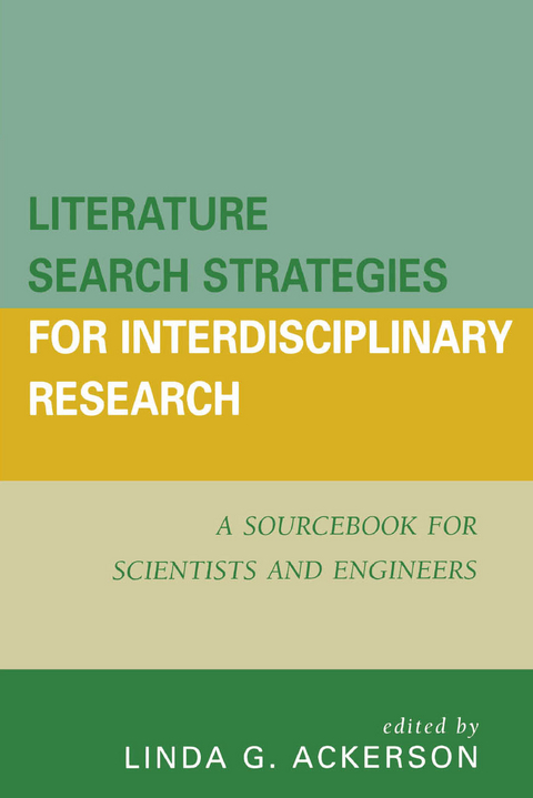 Literature Search Strategies for Interdisciplinary Research - 