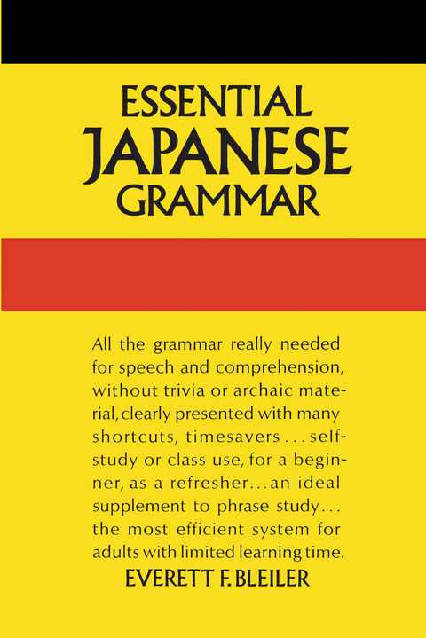 Essential Japanese Grammar -  E. F. Bleiler