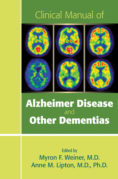 Clinical Manual of Alzheimer Disease and Other Dementias - 