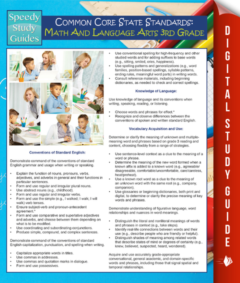 Common Core State Standards: Math And Language Arts 3rd Grade -  Speedy Publishing