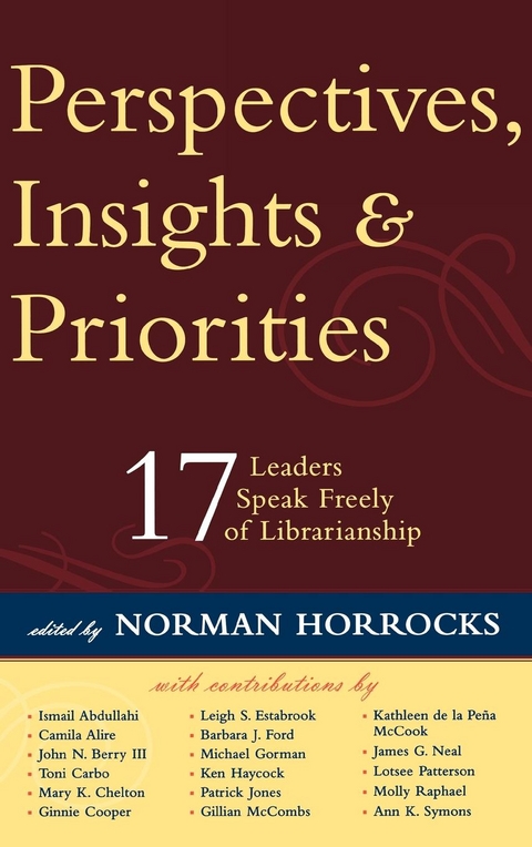 Perspectives, Insights, & Priorities - 