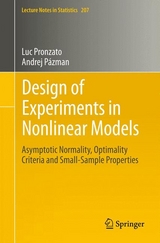 Design of Experiments in Nonlinear Models - Luc Pronzato, Andrej Pázman