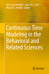 Continuous Time Modeling in the Behavioral and Related Sciences - 