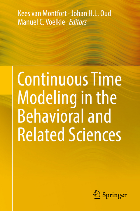 Continuous Time Modeling in the Behavioral and Related Sciences - 