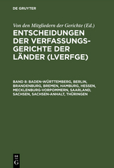 Baden-Württemberg, Berlin, Brandenburg, Bremen, Hamburg, Hessen, Mecklenburg-Vorpommern, Saarland, Sachsen, Sachsen-Anhalt, Thüringen - 