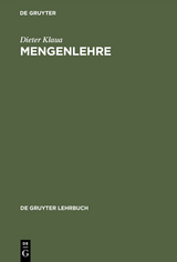 Mengenlehre - Dieter Klaua