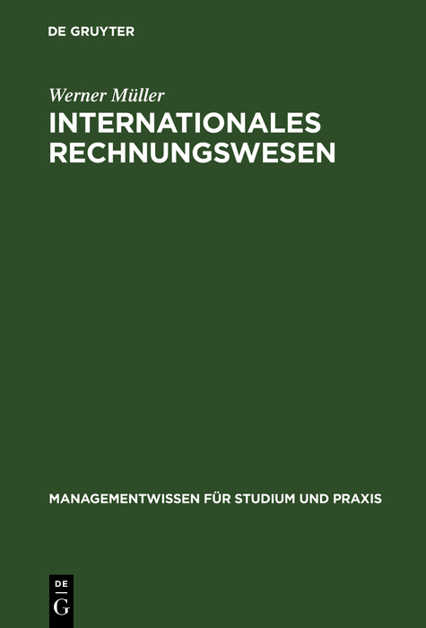 Internationales Rechnungswesen - Werner Müller