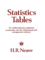 Statistics Tables - Neave, Henry